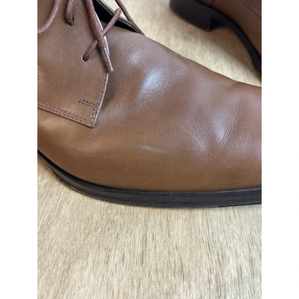 Coach Revere Men's Brown Leather Derby Dress Shoes Size 13D